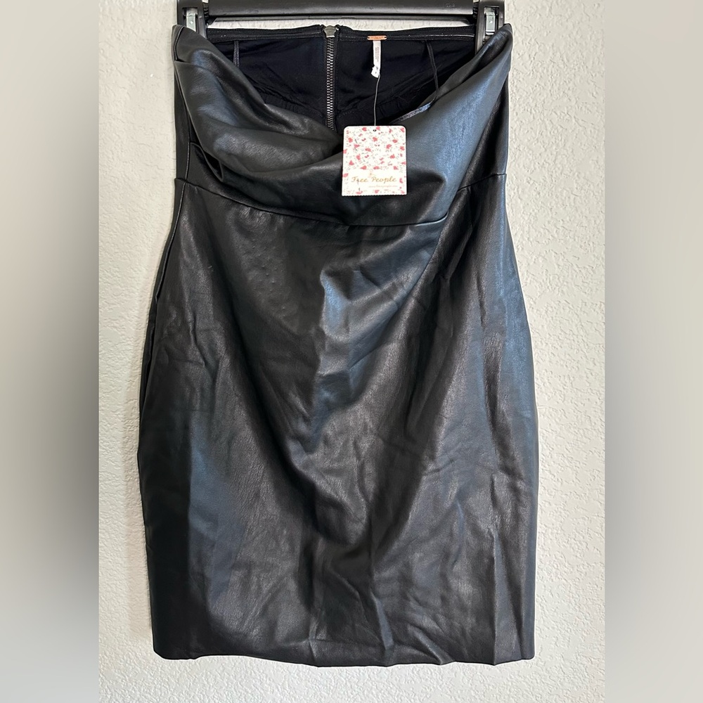 Free People Strapless Black Dress